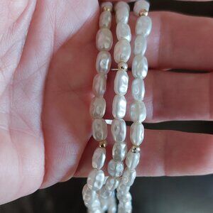 Vintage Freshwater Pearl necklace -white 2 for $40 sale